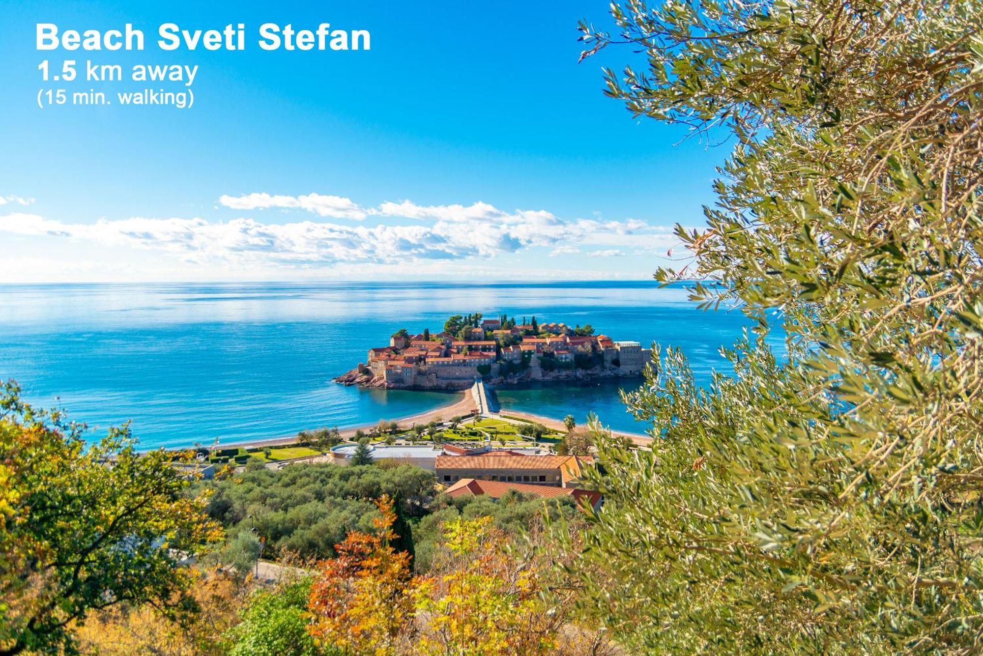 Apartments My Przno Sveti Stefan Εξωτερικό φωτογραφία